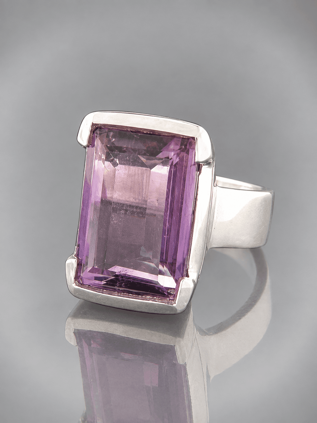 sterling silver amethyst ring