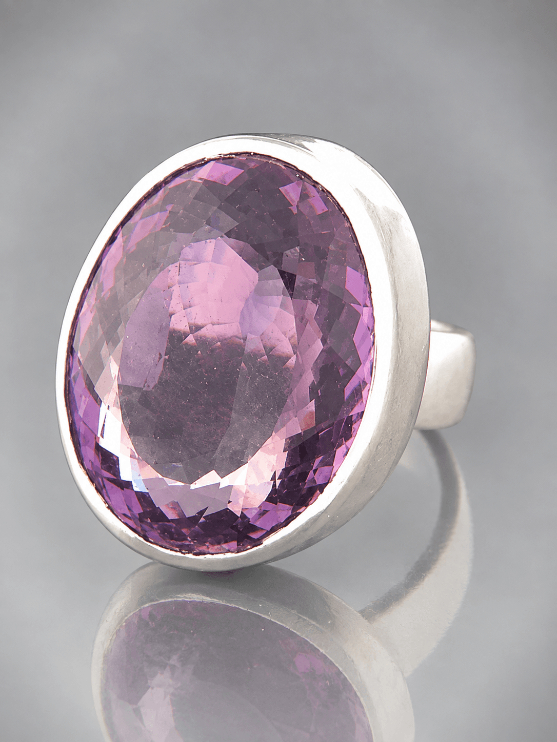 sterling silver amethyst ring