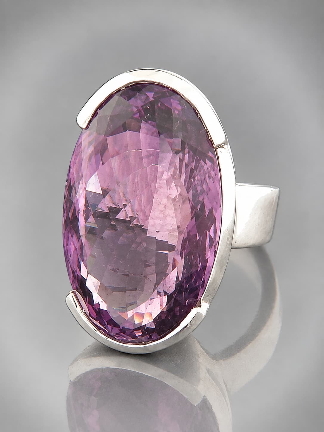 sterling silver amethyst ring