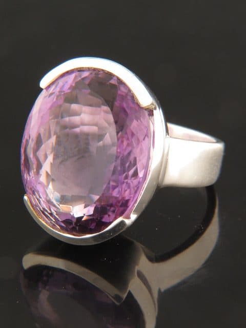 Amethyst Ring - Sterling Silver