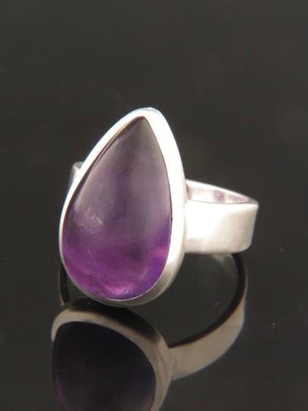 Amethyst Ring - Sterling Silver