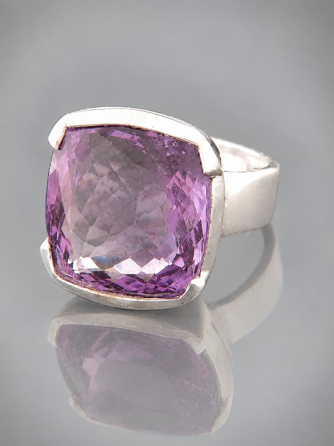 sterling silver amethyst ring