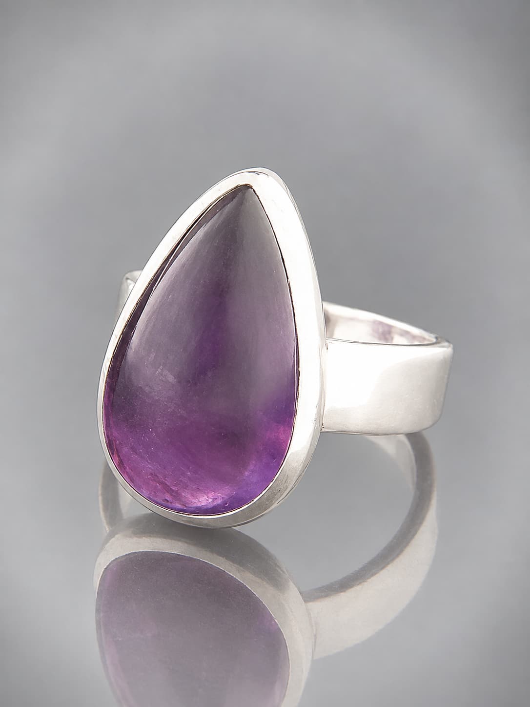 sterling silver amethyst ring
