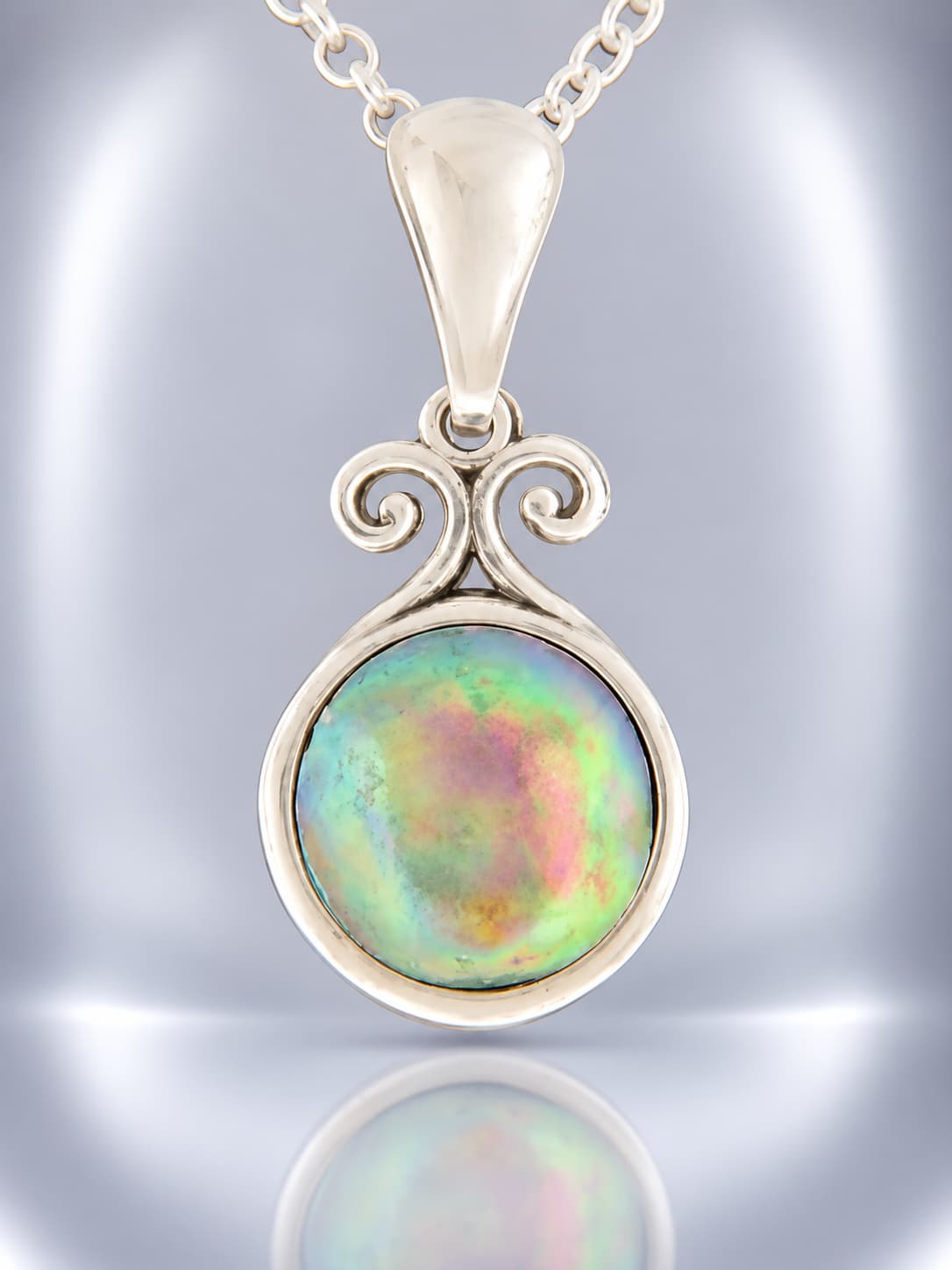 Sterling Silver Blue Pearl pendant