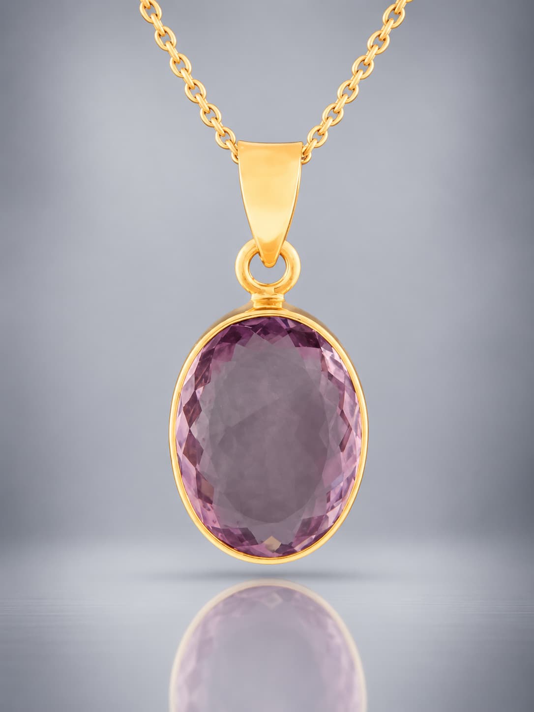Faceted Amethyst Pendant