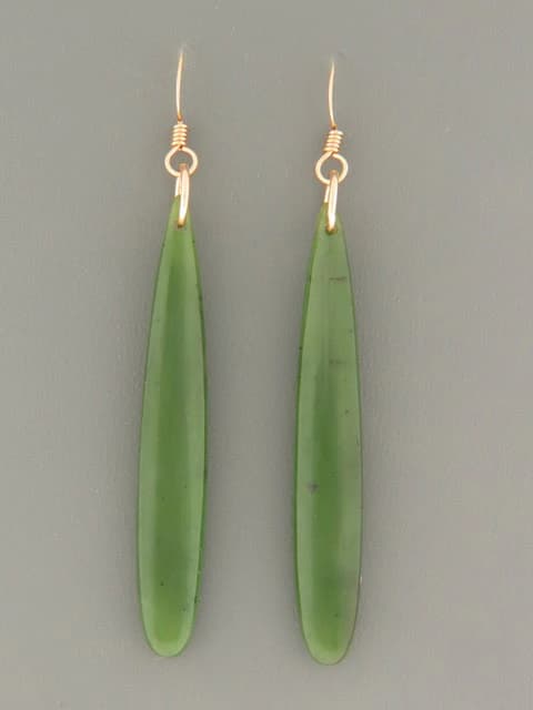 Jade Earrings - 14ct Gold Filled
