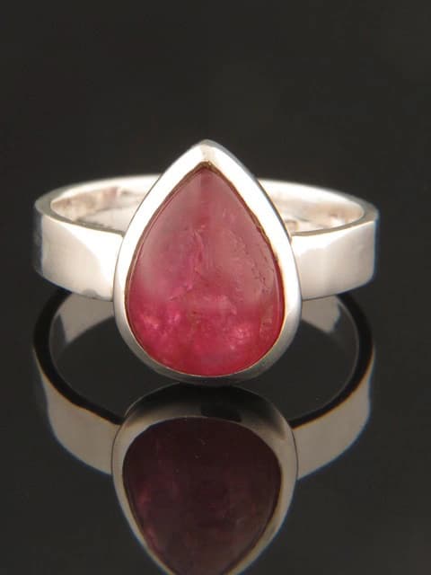 Pink Tourmaline Ring - Sterling Silver