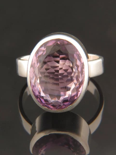 Amethyst Ring - Sterling Silver