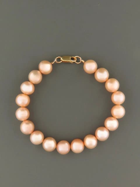 10mm pink pearl bracelet
