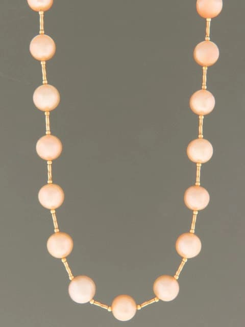 10mm Pink Pearls with twist beads