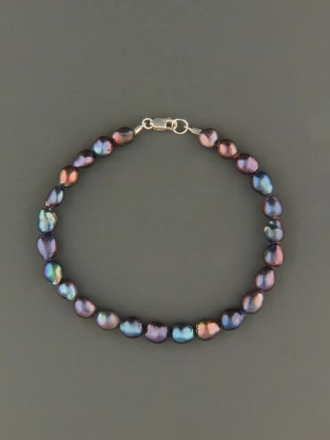 Dark Baroque Pearl Bracelet - YDBQB