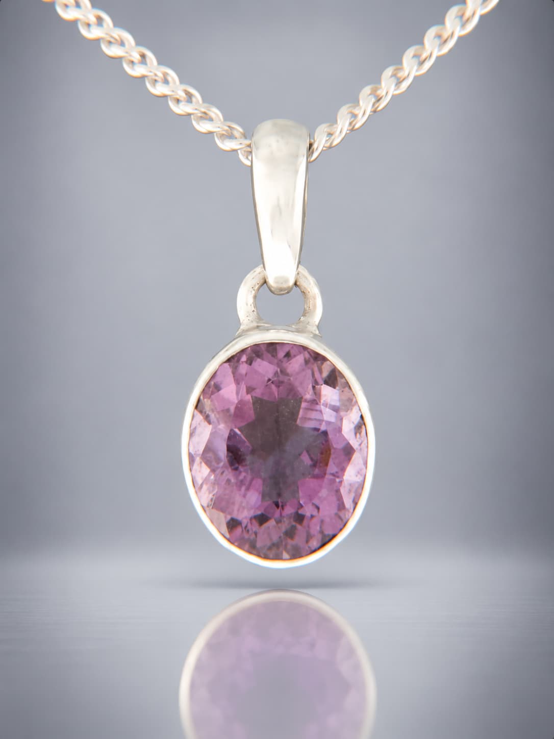 Faceted Amethyst Pendant