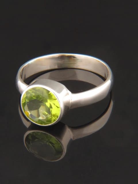 Peridot Ring - Sterling Silver