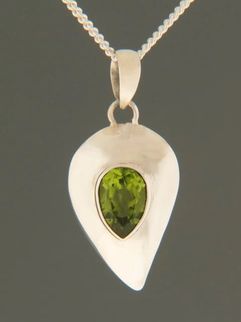 Peridot Pendant - Sterling Silver