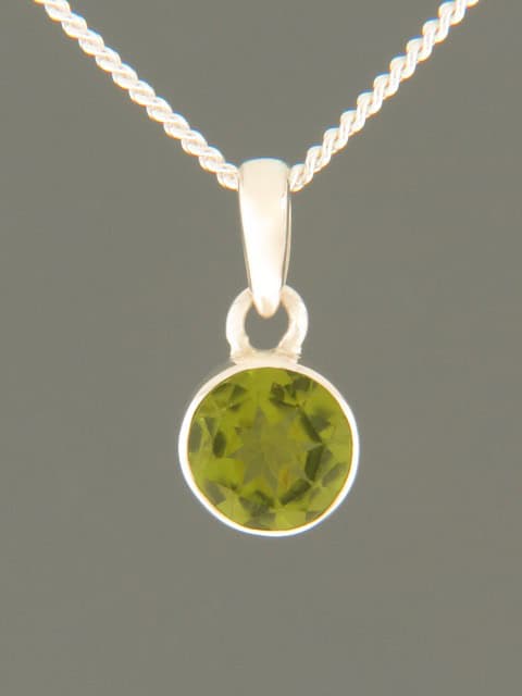 Peridot Pendant - Sterling Silver