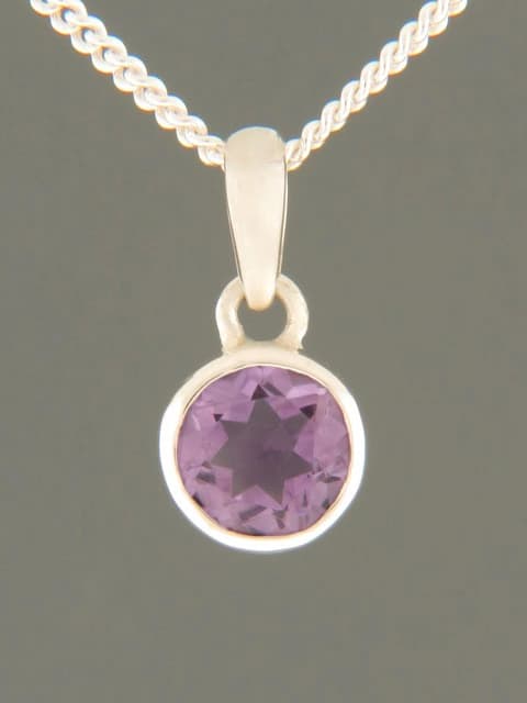 Amethyst Pendant - Sterling Silver