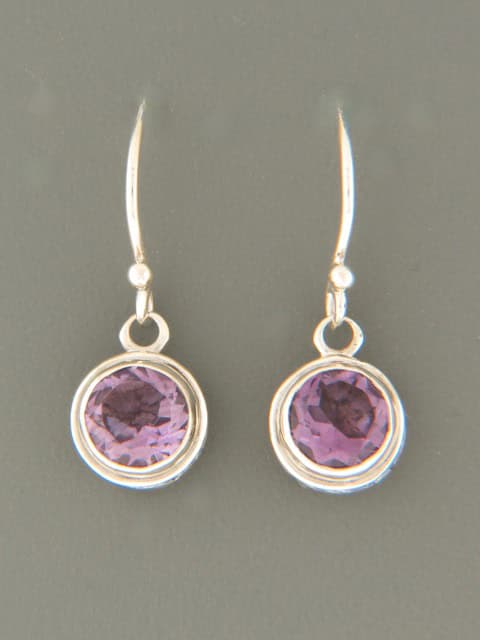Amethyst Earrings - Sterling Silver