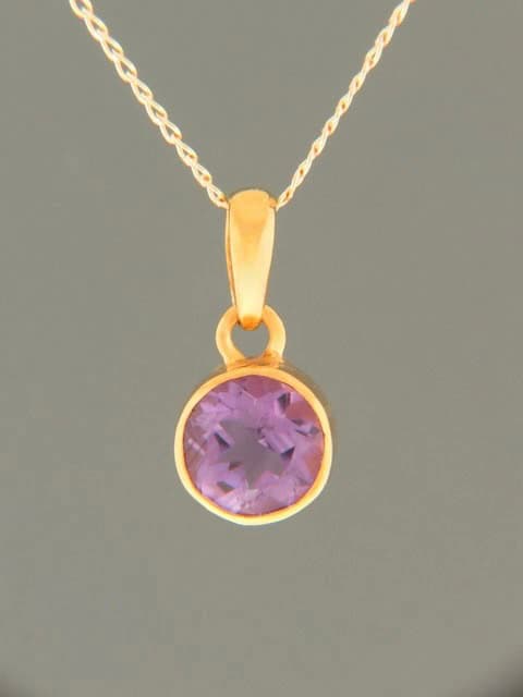 Amethyst Pendant - Gold Vermeil