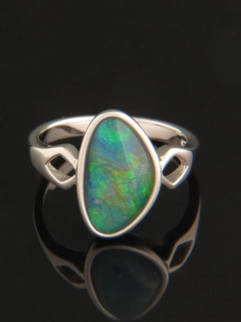 Opal Ring - Sterling Silver