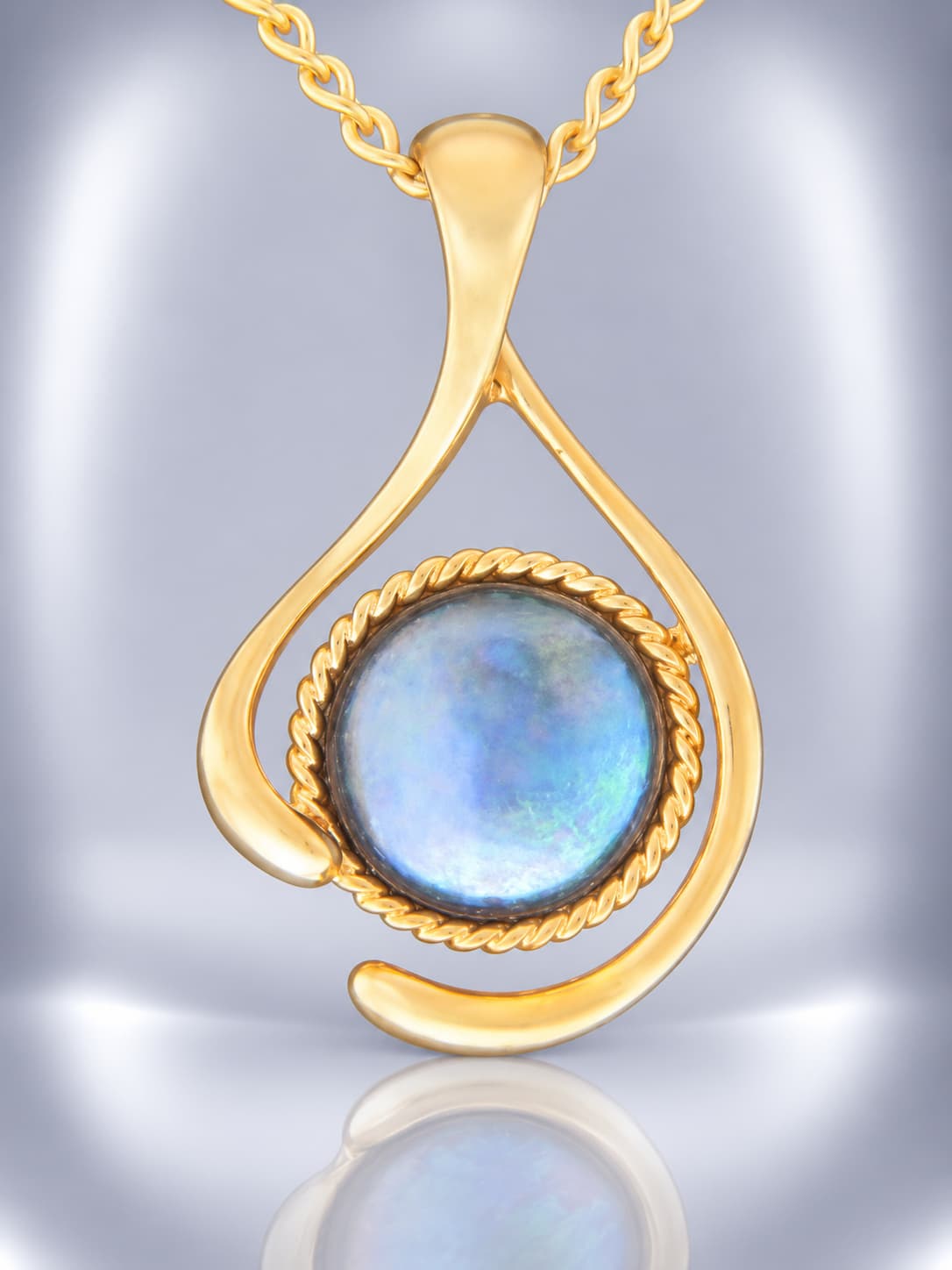 Sterling Silver Blue Pearl pendant