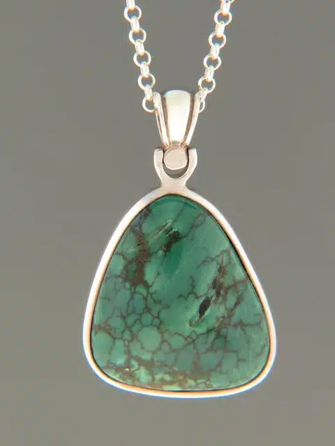 Turquoise Pendant - Sterling Silver