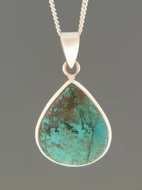 Turquoise Pendant - Sterling Silver