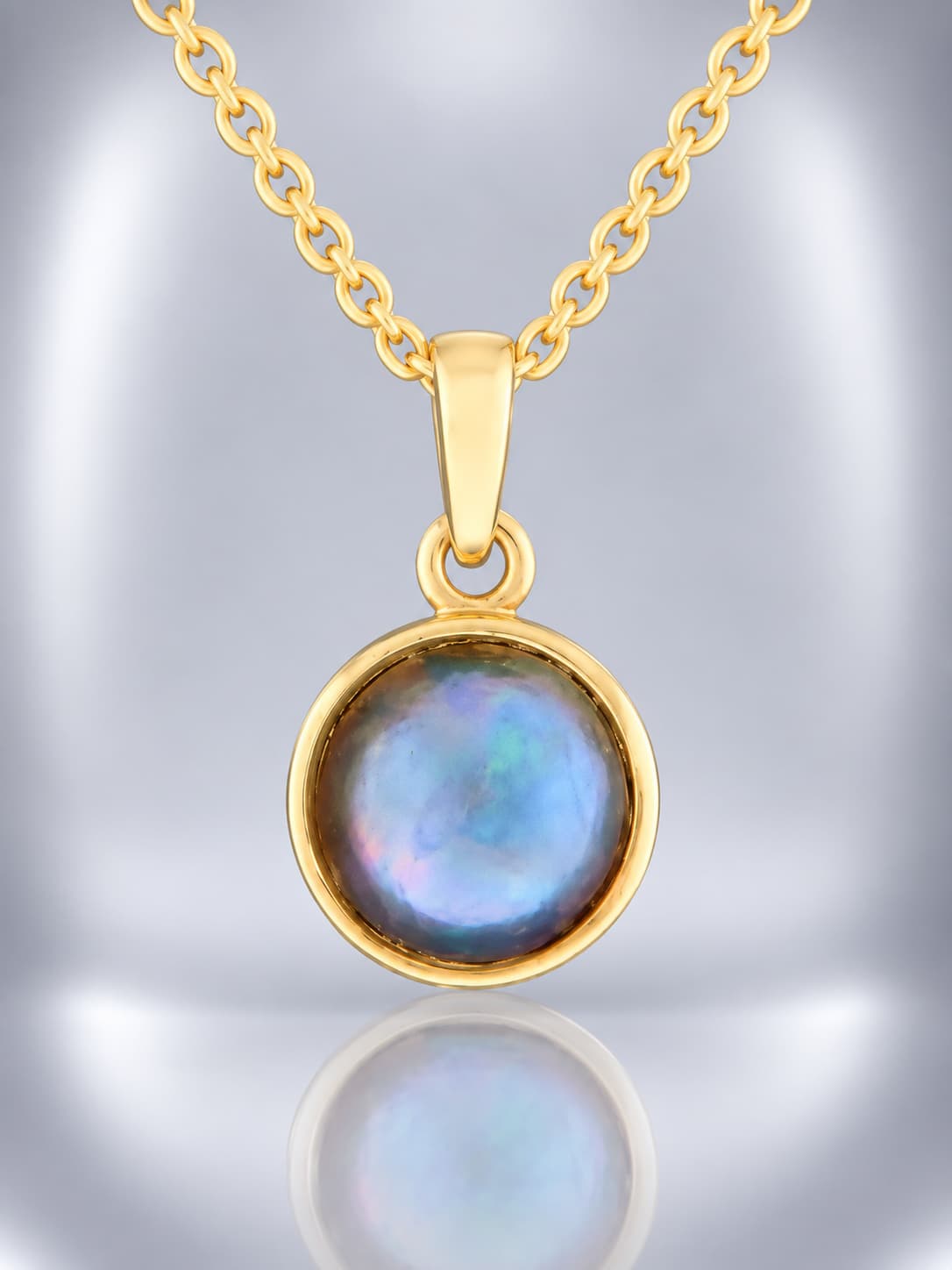 New Zealand Blue Pearl pendant