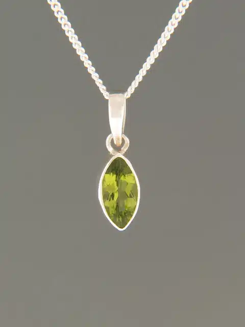 Peridot Pendant - Sterling Silver