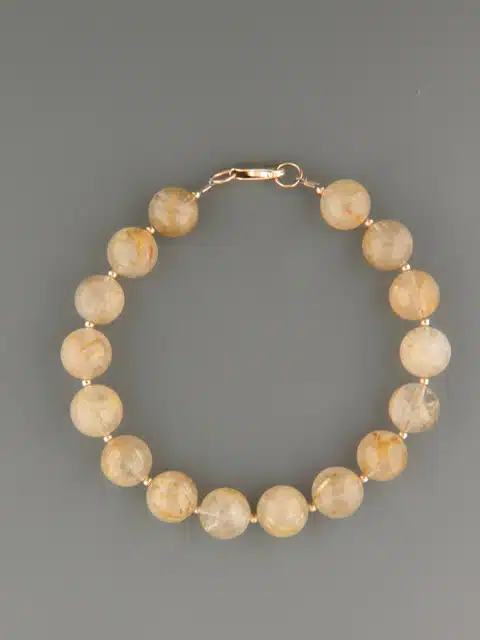 Rutile Quartz Bracelet - 10mm stones