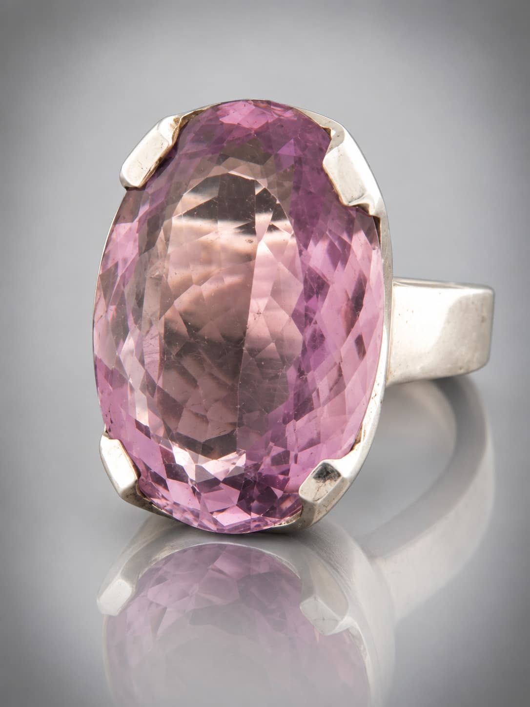 Amethyst Ring - Sterling Silver