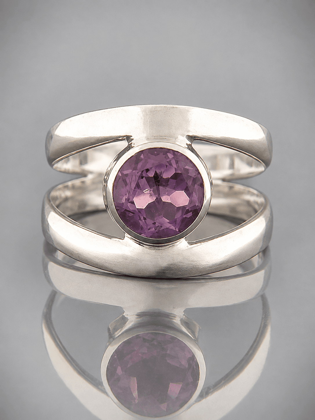 sterling silver amethyst ring