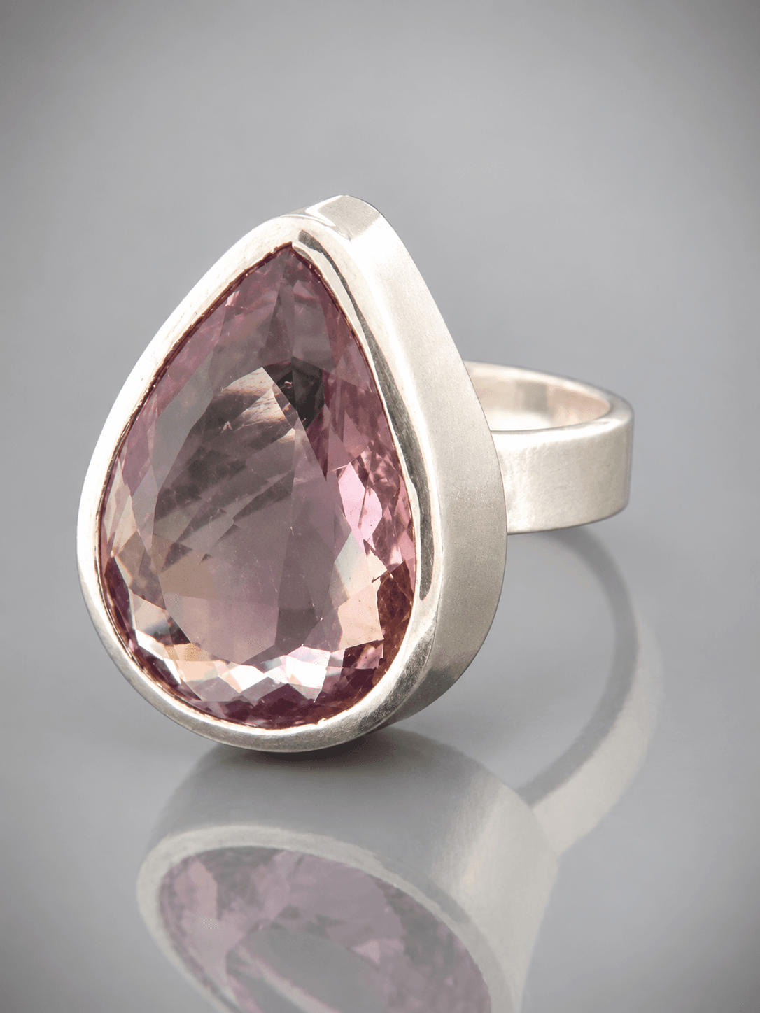 Sterling silver amethyst ring