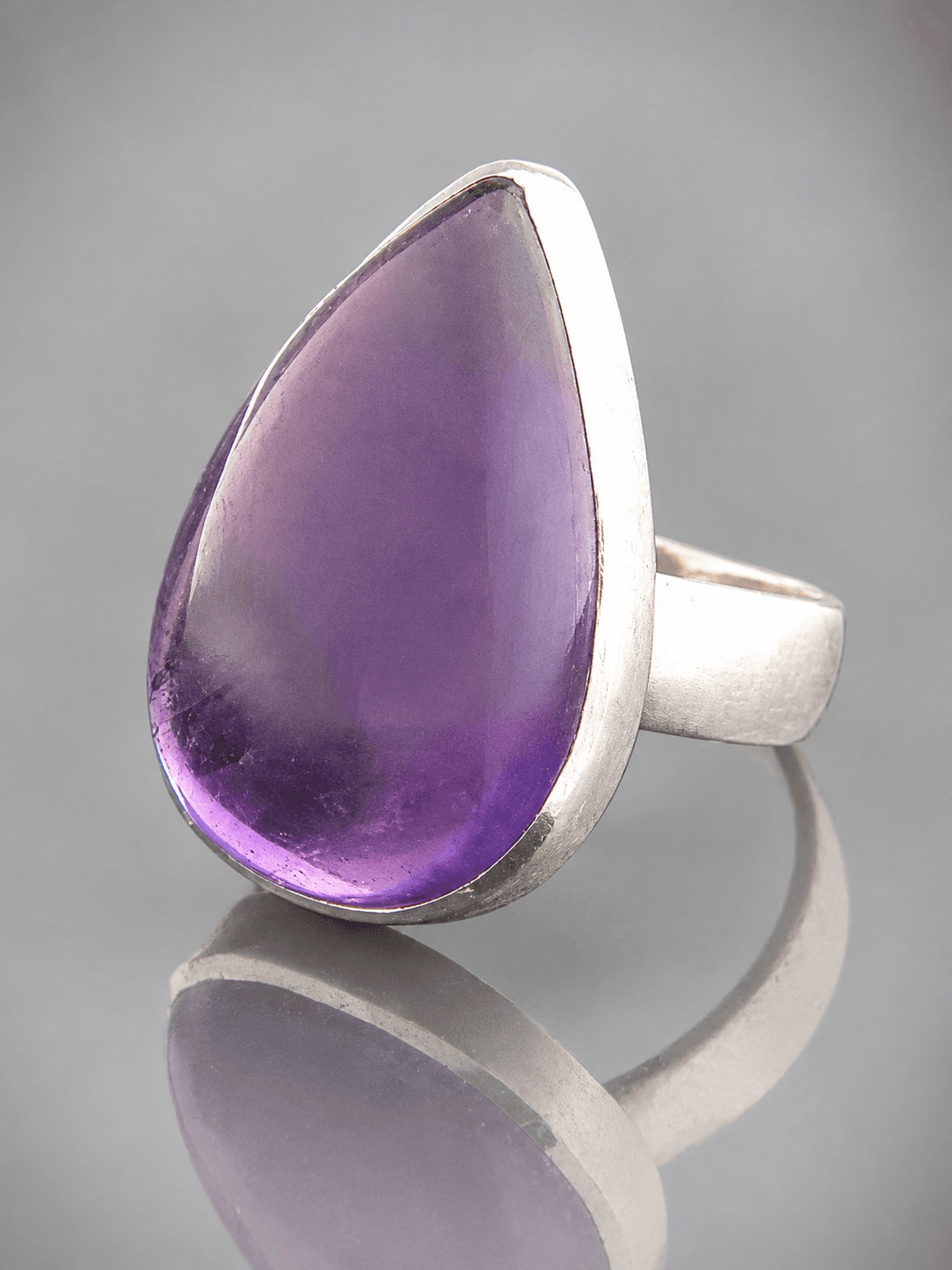 sterling silver amethyst ring