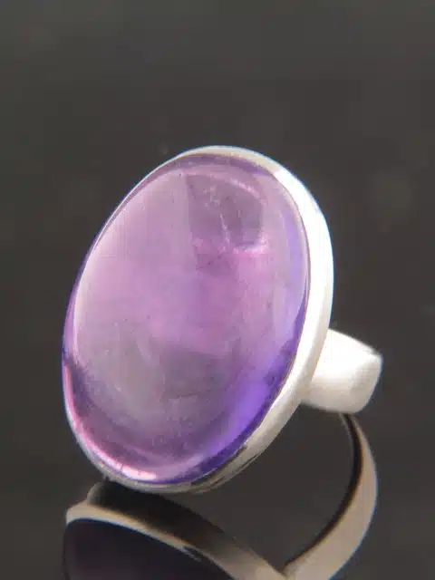 Amethyst Ring - Sterling Silver