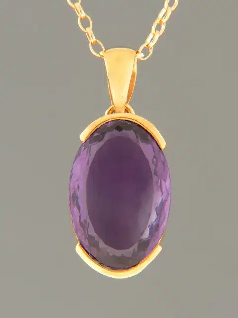 Amethyst Pendant - Gold Vermeil