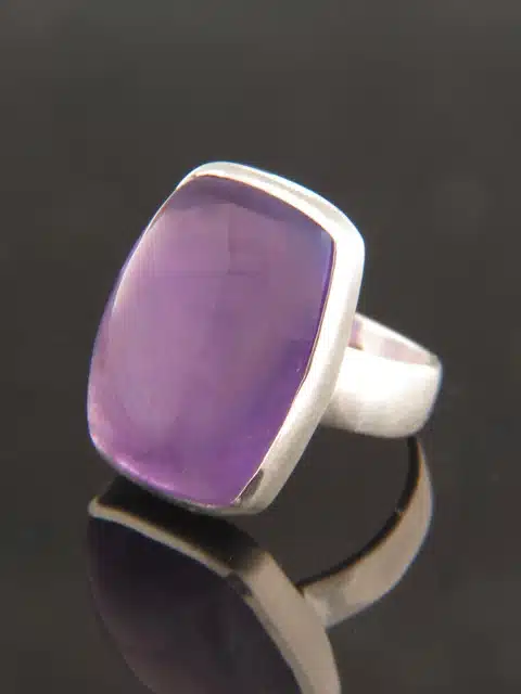 Amethyst Ring - Sterling Silver