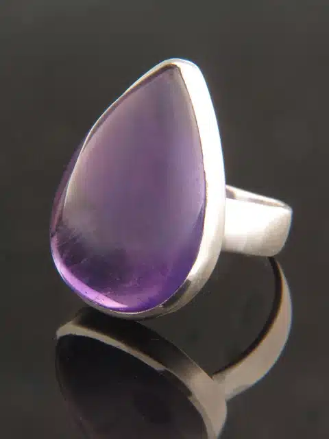 Amethyst Ring - Sterling Silver