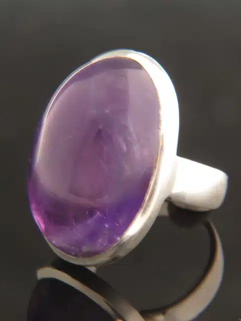 Amethyst Ring - Sterling Silver