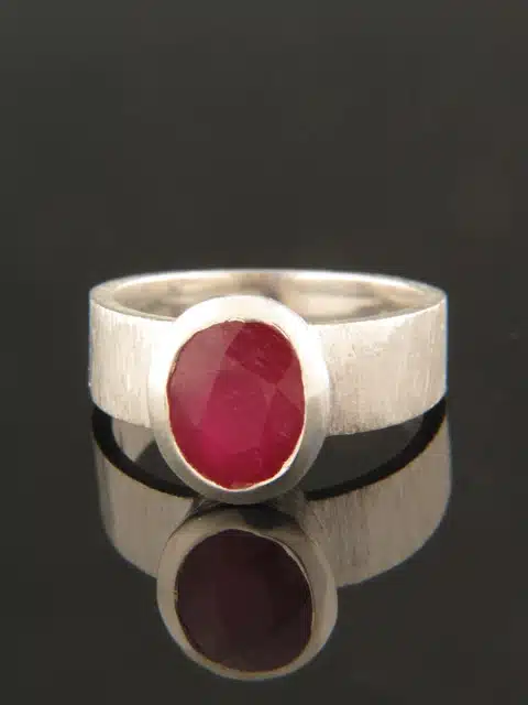 Ruby Ring - Sterling Silver