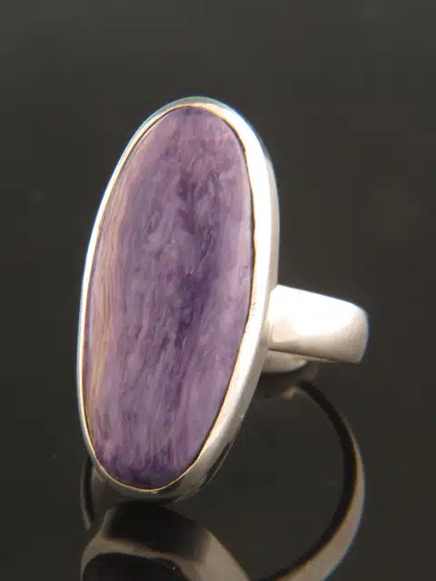 Charoite Ring - Sterling Silver