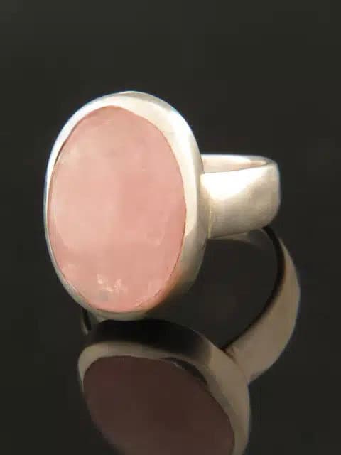 Morganite Ring - Sterling Silver