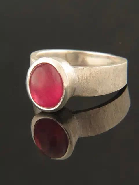 Ruby Ring - Sterling Silver