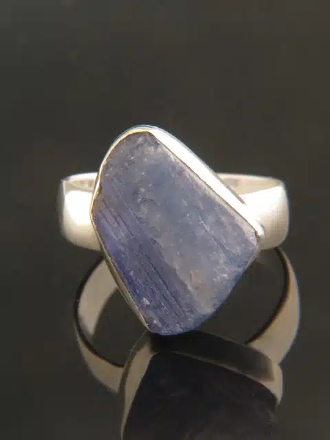Raw Tanzanite Ring - Sterling Silver