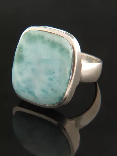 Larimar Ring - Sterling Silver