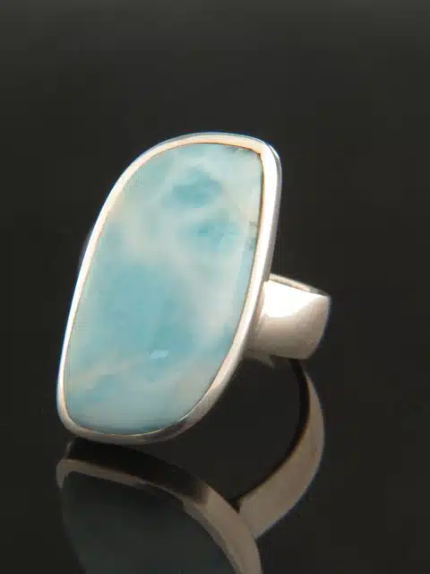Larimar Ring - Sterling Silver