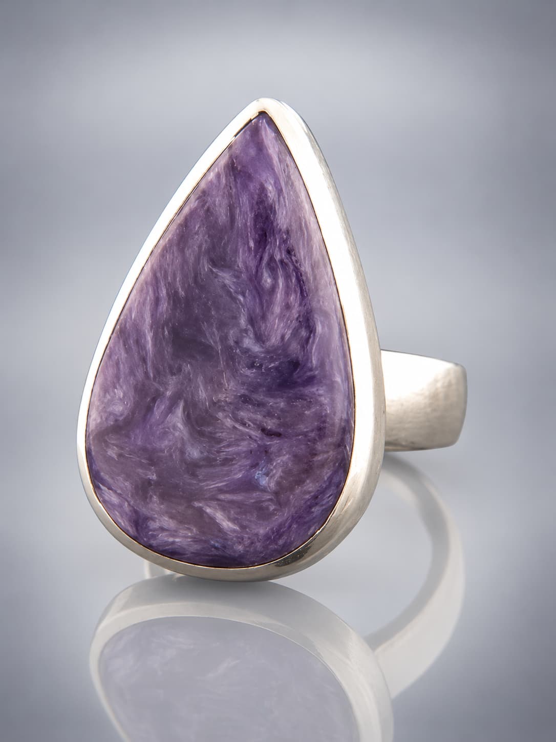 Charoite Ring - Sterling Silver
