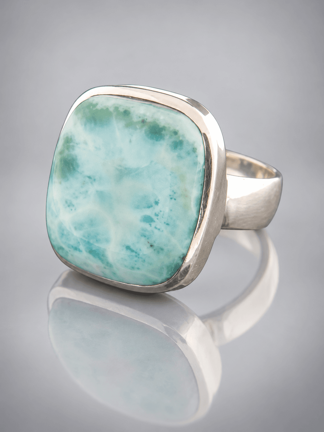 larimar sterling silver ring