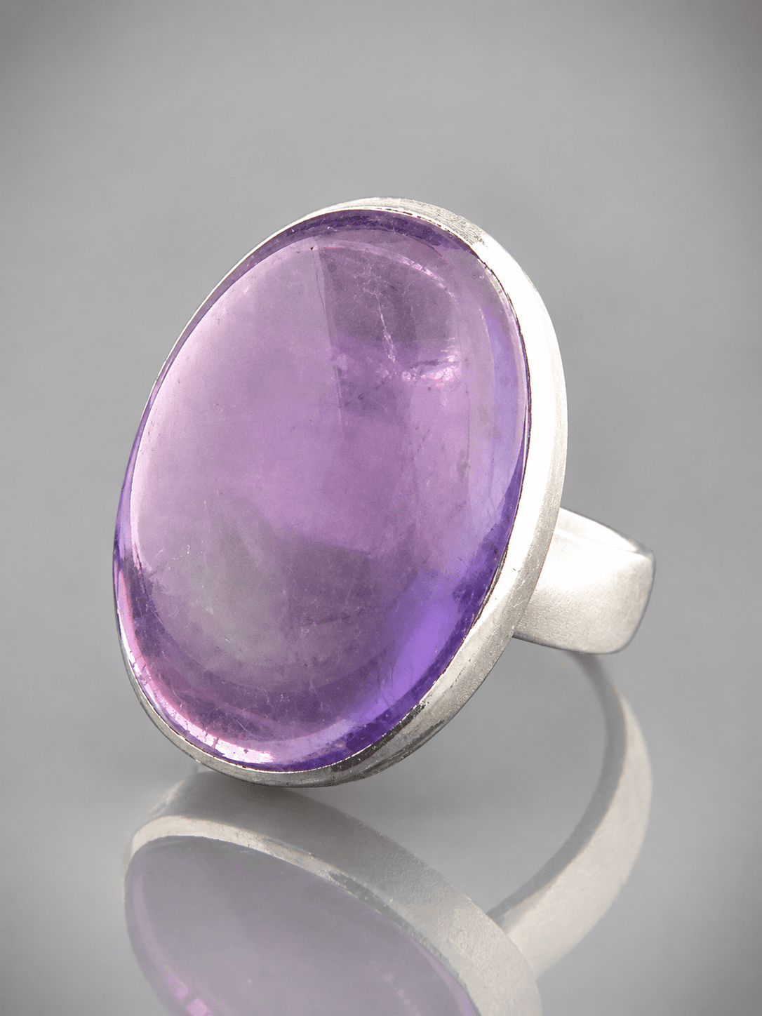 sterling silver amethyst ring
