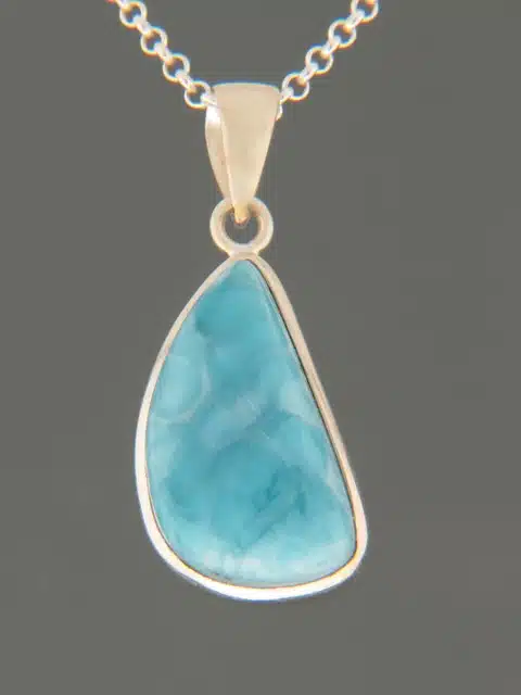 Larimar Pendant - Sterling Silver