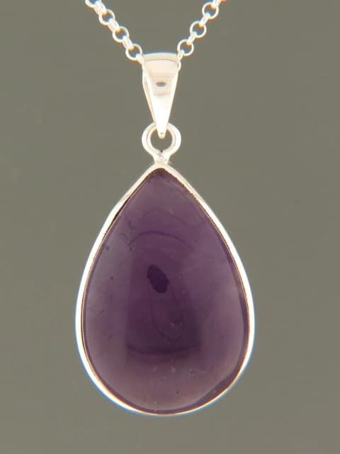 Amethyst Pendant - Sterling Silver